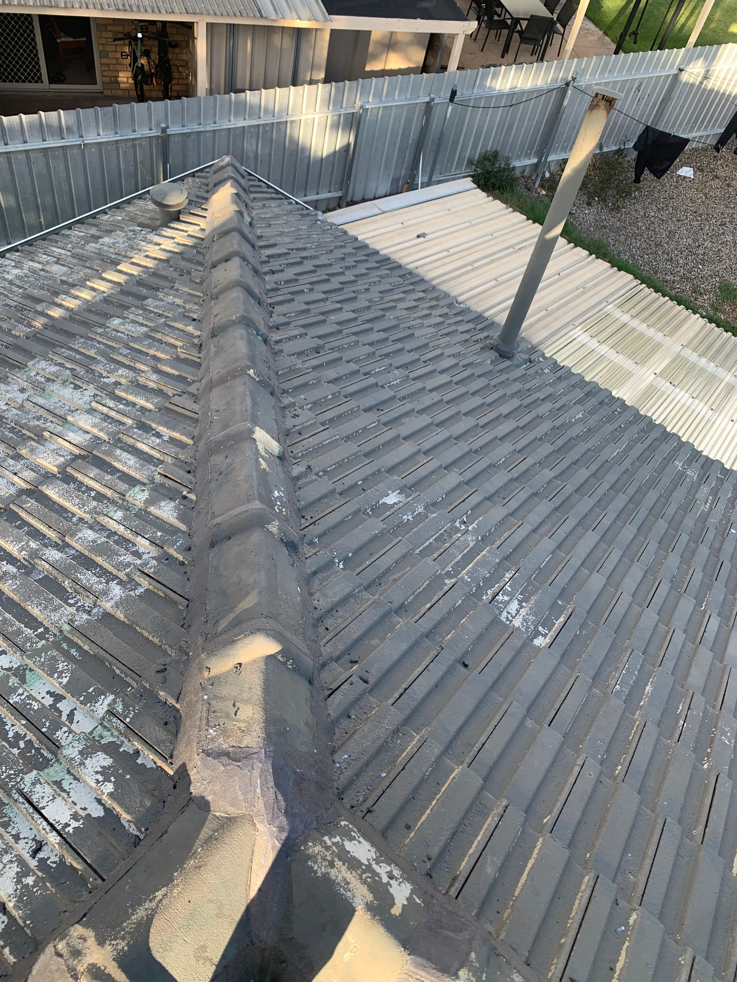 Job 3 – Roof wash before